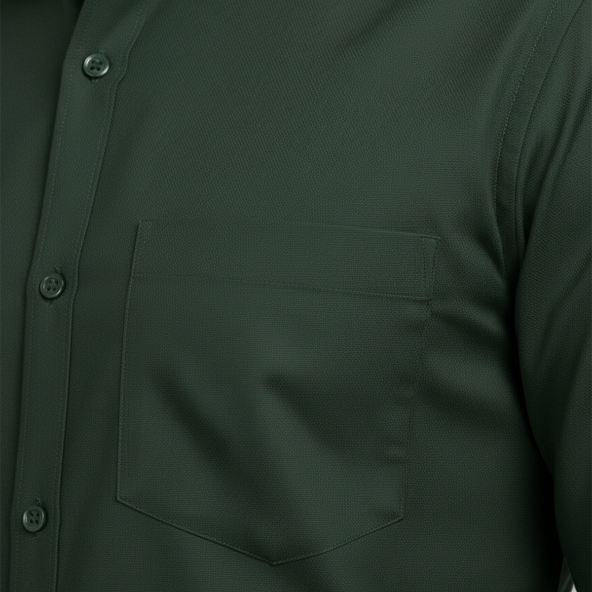 Olive Green Men’s Workwear Formal Shirt | Tailored Fit Full Sleeve – Nakear
