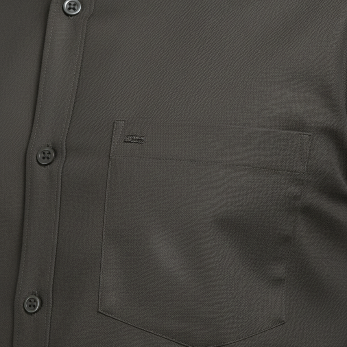 Charcoal Grey Men’s Formal Work Shirt | Tailored Fit Full Sleeve – Nakear