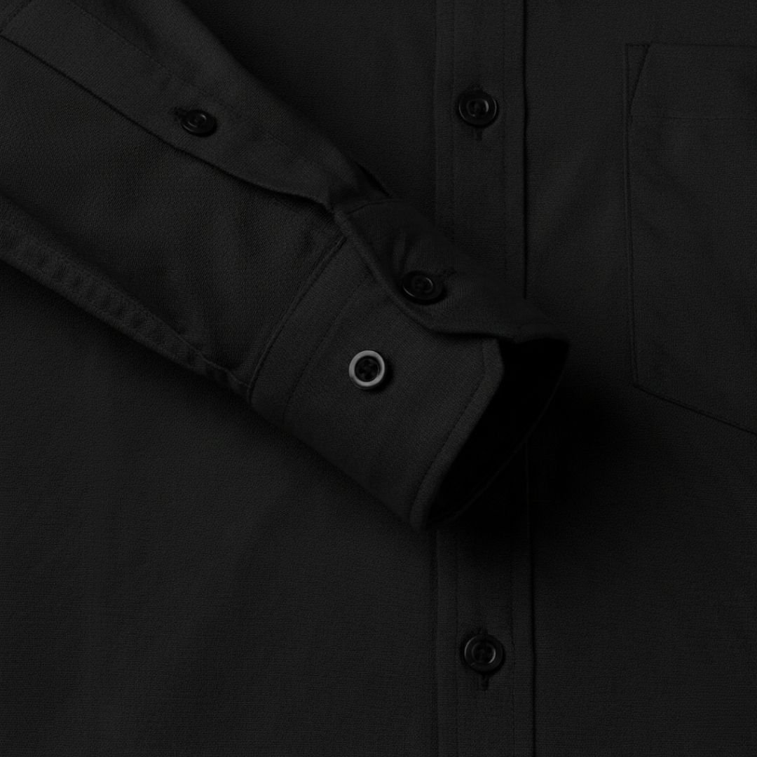 Black Formal Shirt for Men – Premium Office & Evening Wear by Nakear