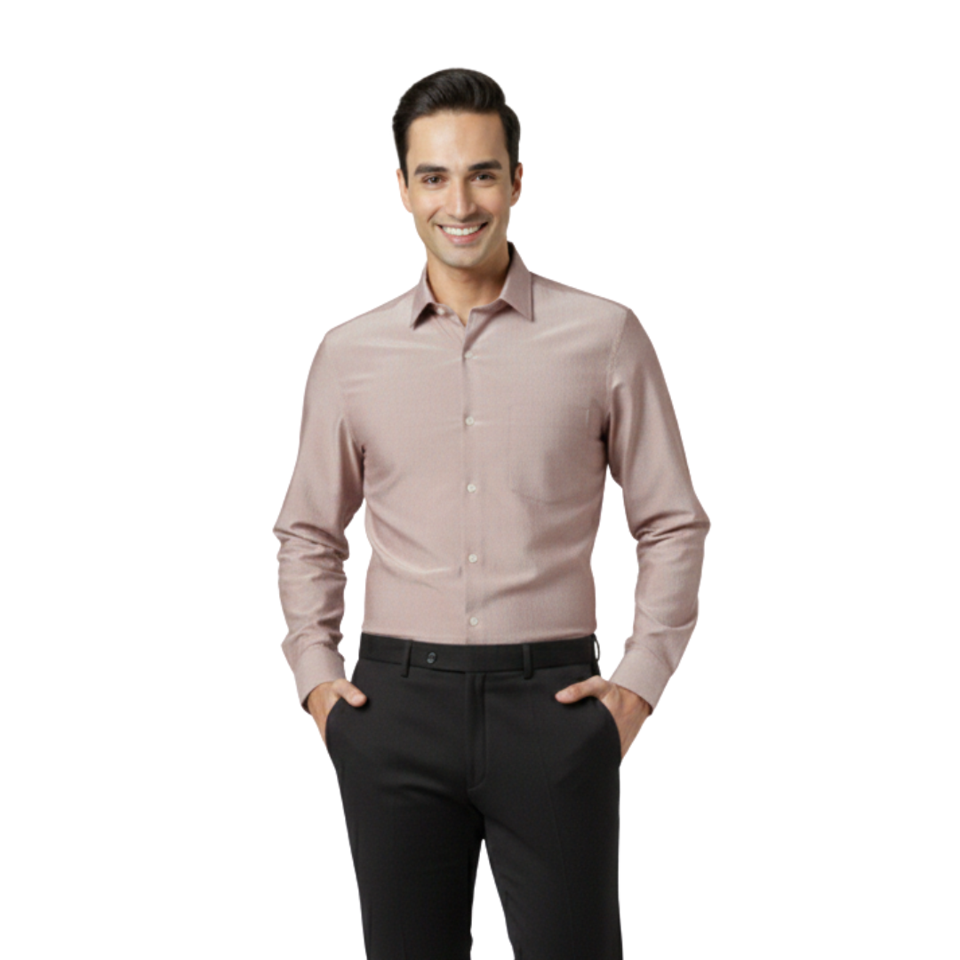 Dusty Rose Premium Shirt for Men – Elegant Formal Wear by Nakear