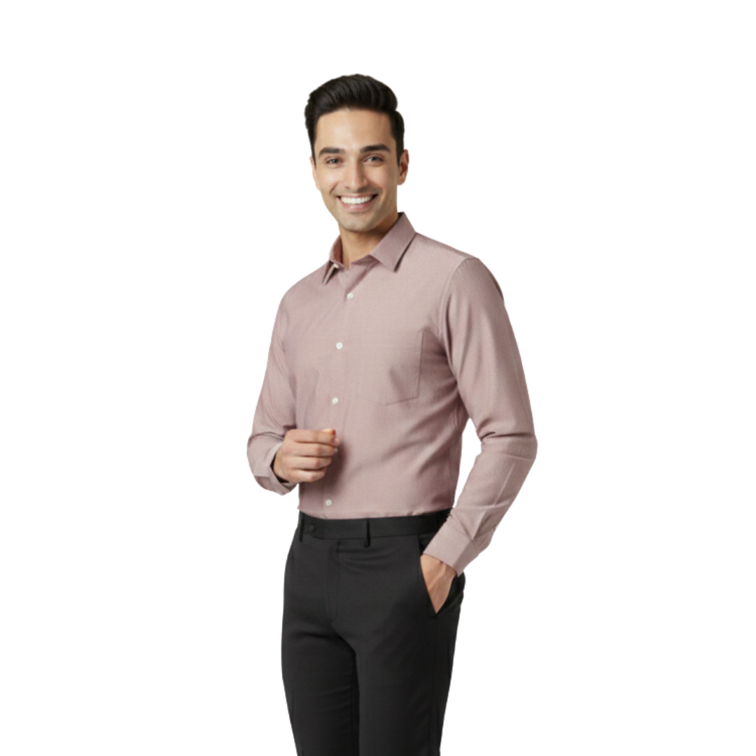Dusty Rose Premium Shirt for Men – Elegant Formal Wear by Nakear