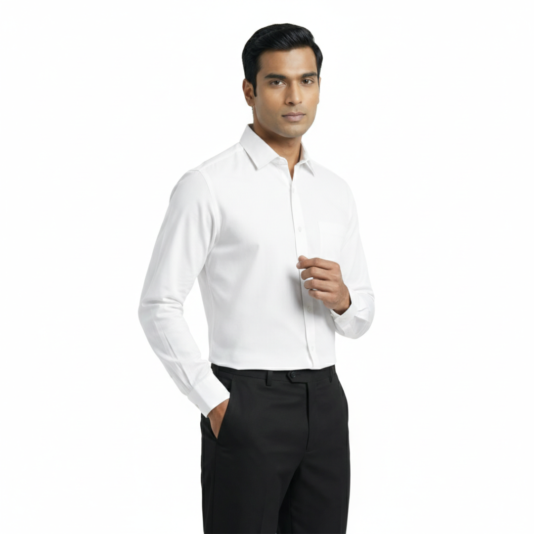 Nakear Premium White Shirt for Men – Timeless Confidence, Perfect Fit