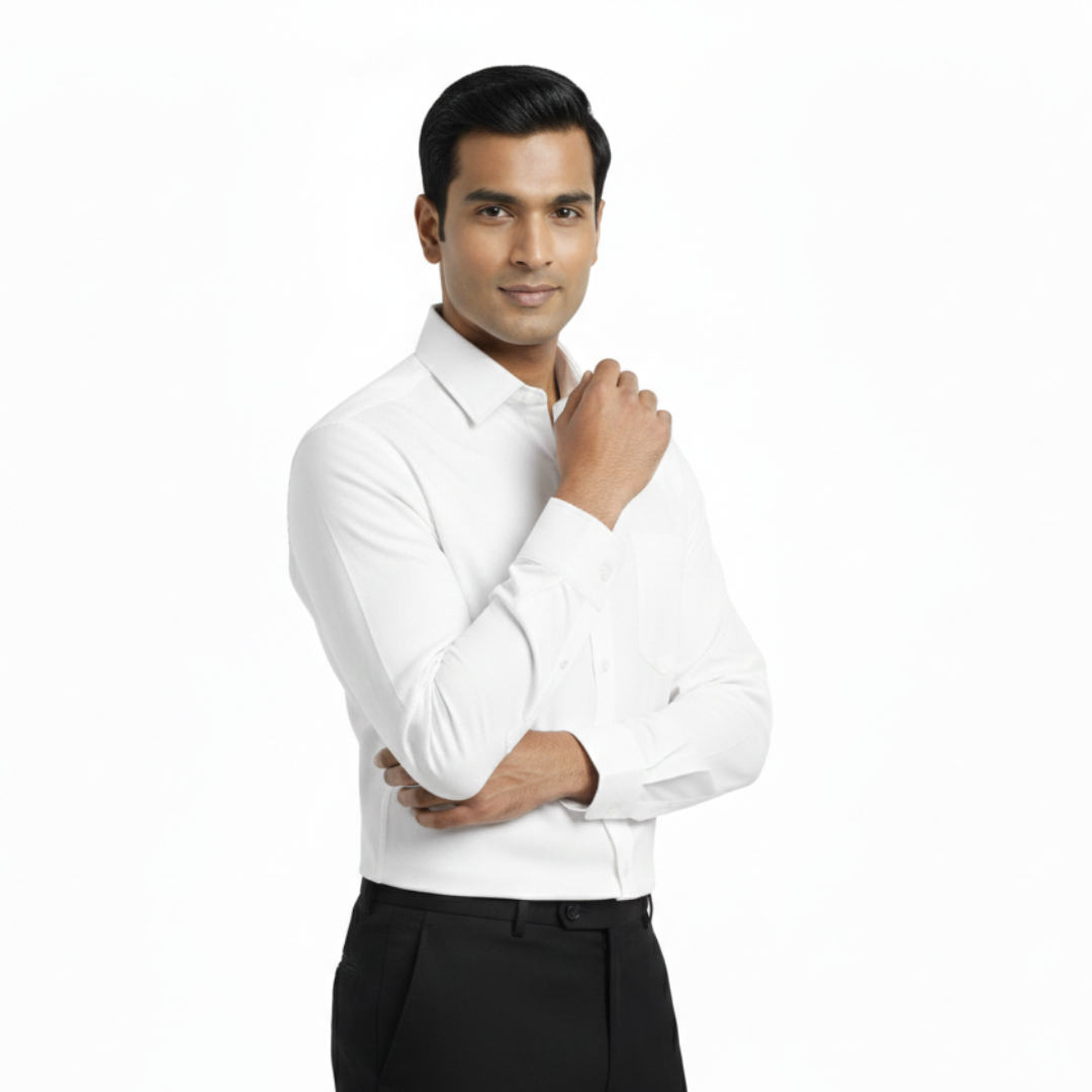 Nakear Premium White Shirt for Men – Timeless Confidence, Perfect Fit