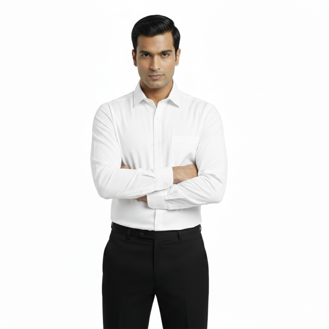 Nakear Premium White Shirt for Men – Timeless Confidence, Perfect Fit