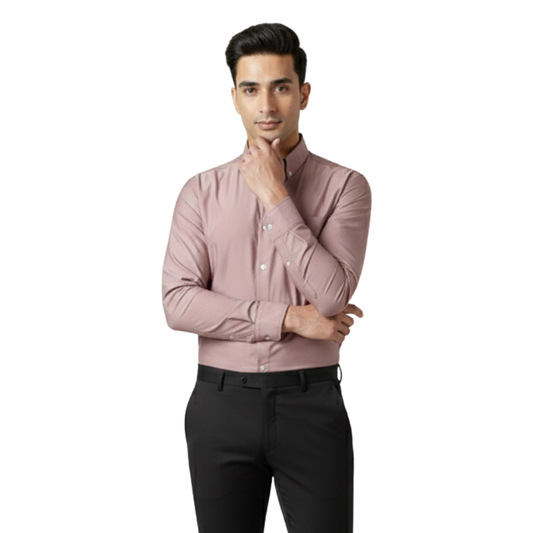 Dusty Rose Premium Shirt for Men – Elegant Formal Wear by Nakear