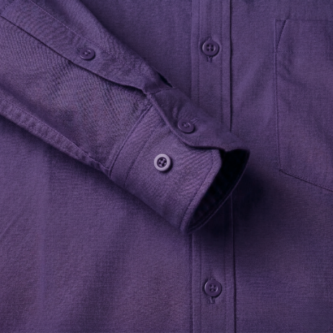 Imperial Purple Cotton Formal Shirt for Men – Premium Slim Fit | Nakear