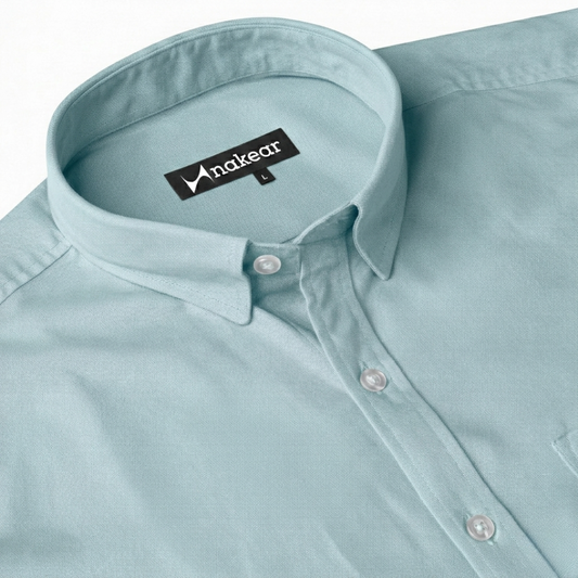 Aqua Mint Formal Shirt for Men – Premium tailored Fit Office Wear | Nakear