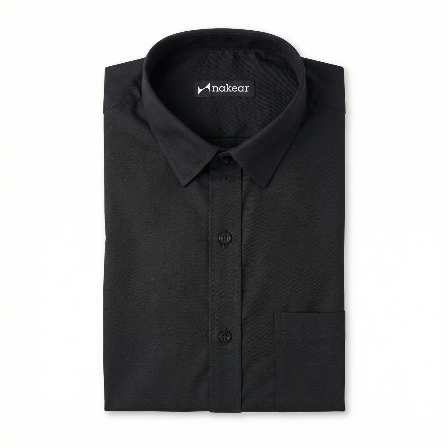 Charcoal Grey Men’s Formal Work Shirt | Tailored Fit Full Sleeve – Nakear