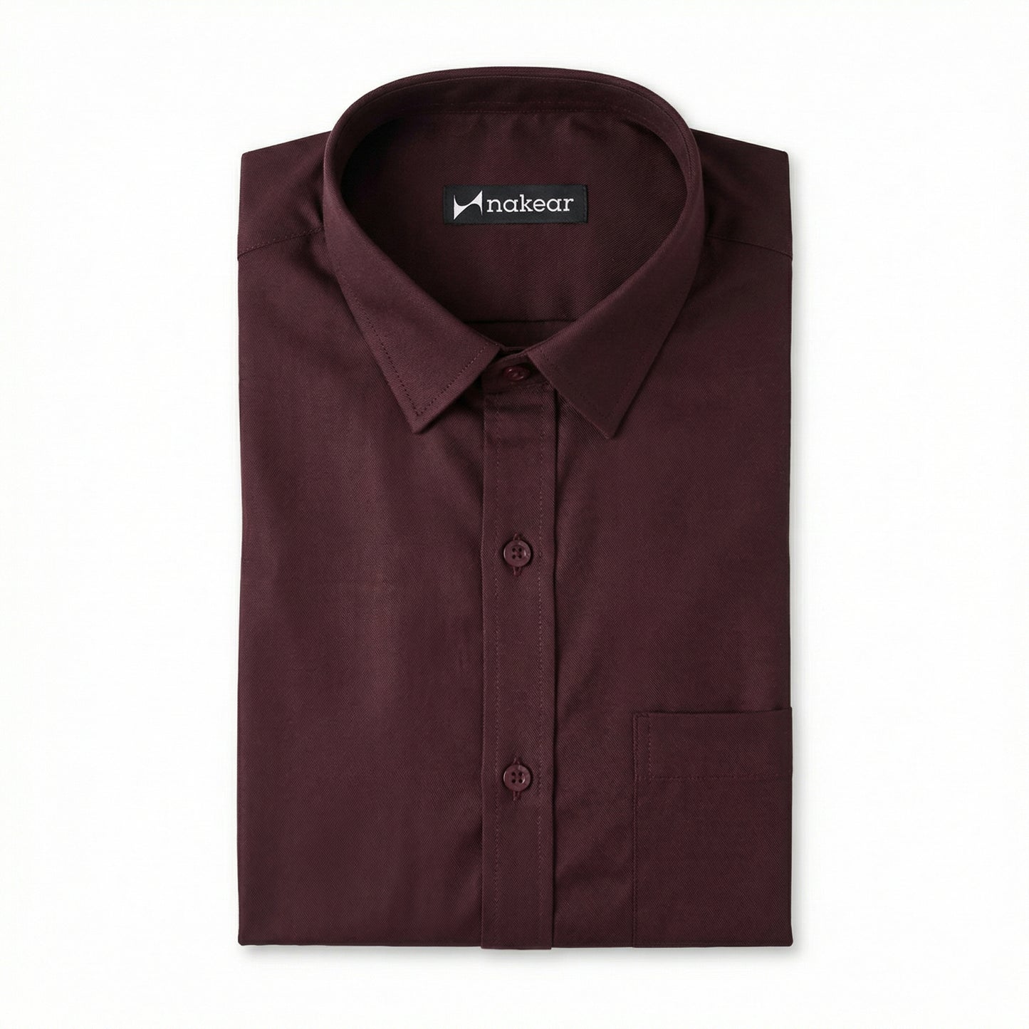 Burgundy Formal Shirt for Men – Premium Wine Edition by Nakear