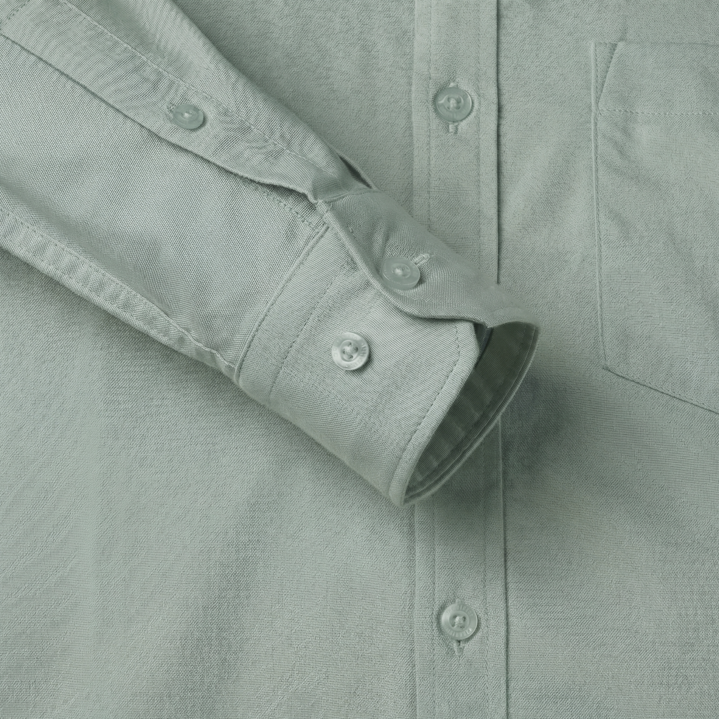 Sage Green Premium Cotton Shirt for Men – Tailored Fit Office Wear | Nakear